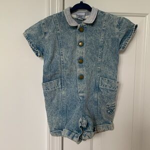 VTG Oshkosh USA denim jumpsuit jumper outfit romper 12M
